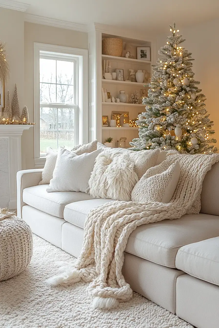 29 Christmas Living Room Setups That Feel Like a Real Holiday Evening 1 christmas living room