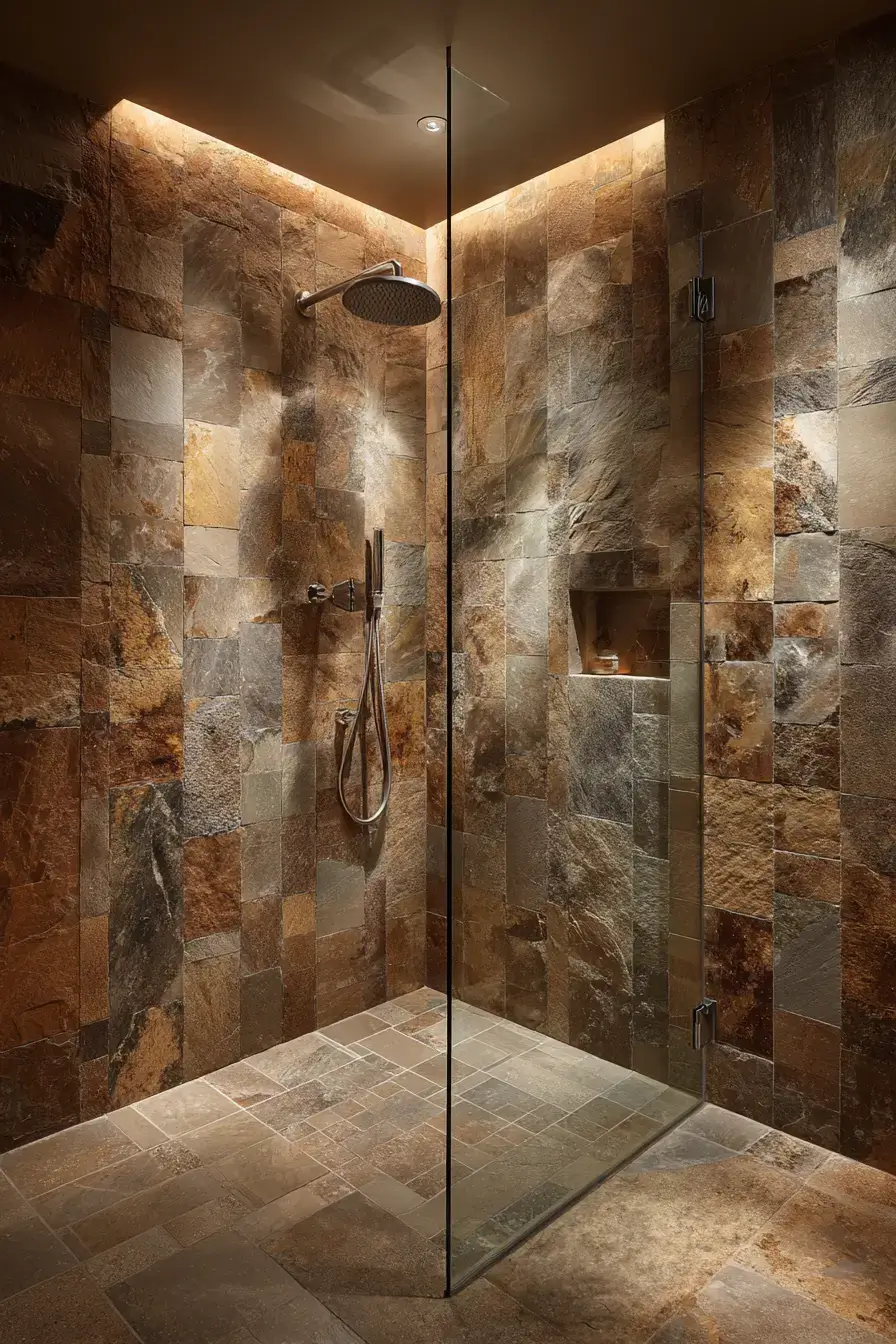 29 Rustic Walk In Shower Ideas That Feel Like a Lodge Retreat 1 rustic walk in shower ideas