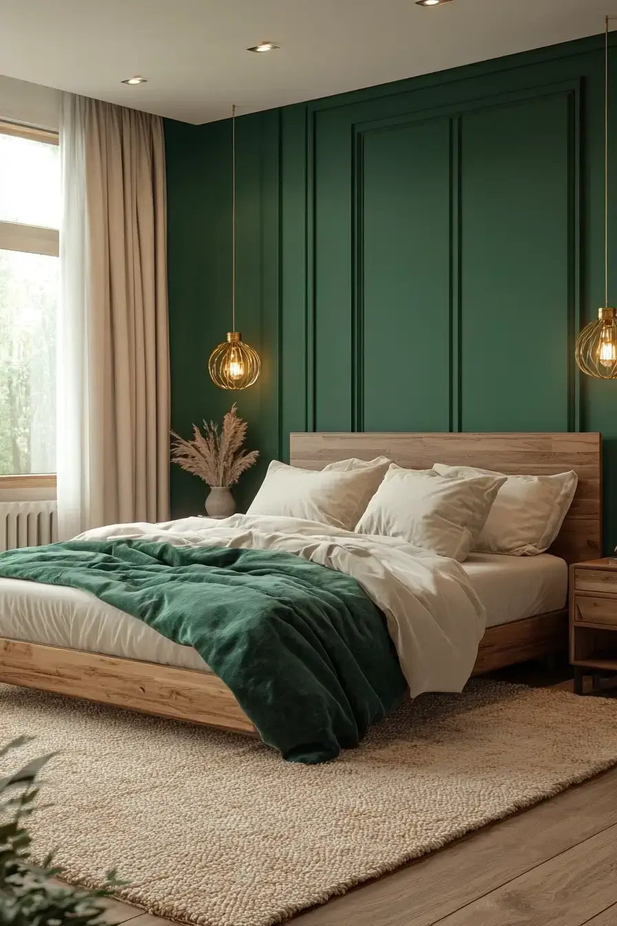 29 Emerald Green Bedroom Ideas for a Room That Wraps Around You 1 emerald green bedroom