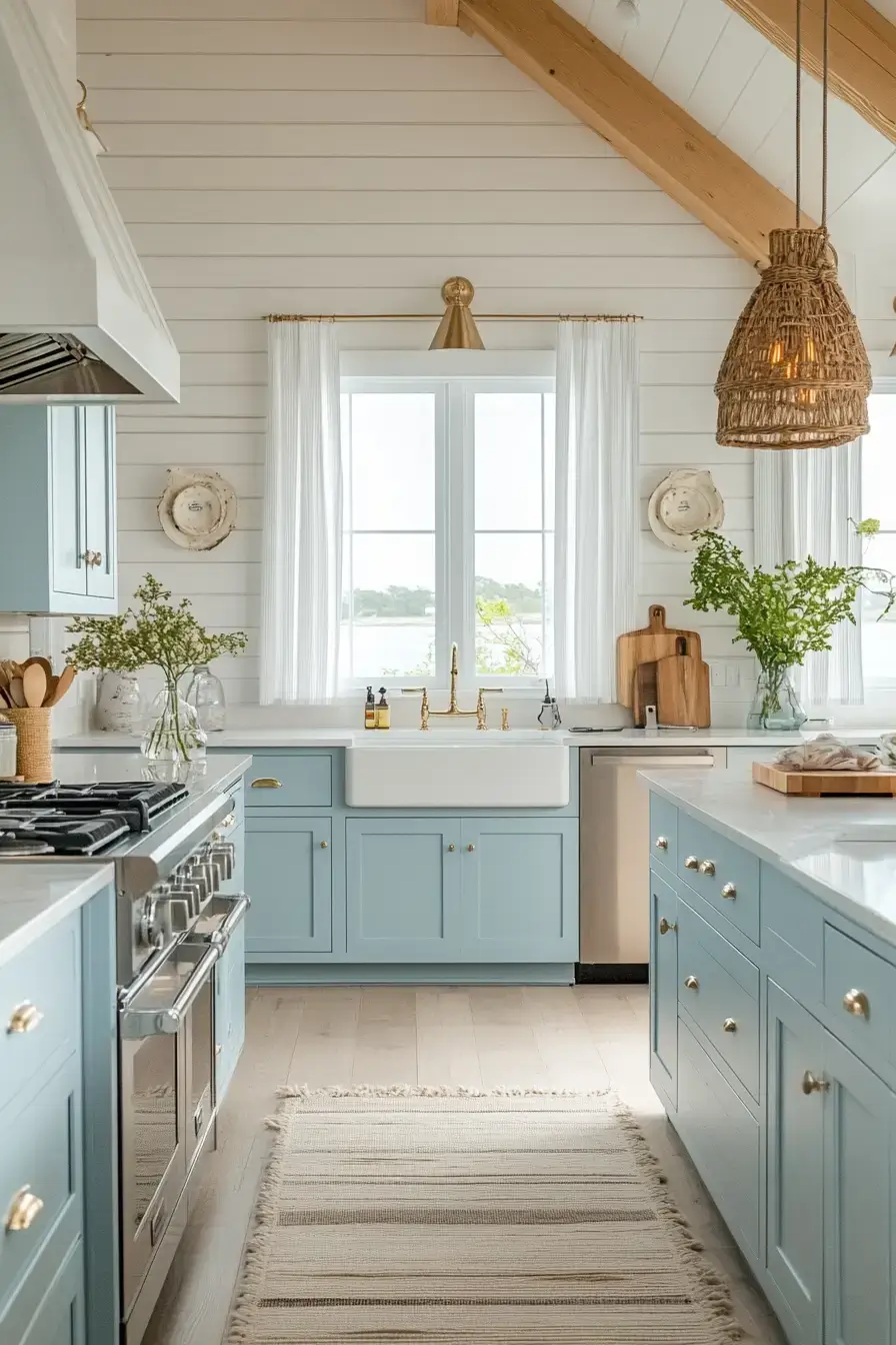 29 Coastal Kitchen Ideas That Carry the Shore Right to the Sink 10 coastal kitchen