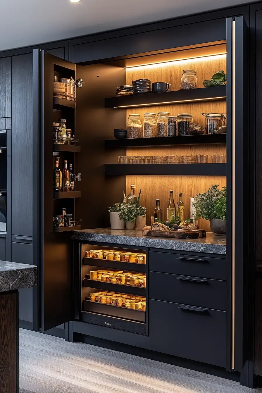 27 Kitchen Pantry Designs Built Around Real Grocery Habits 10 kitchen pantry design