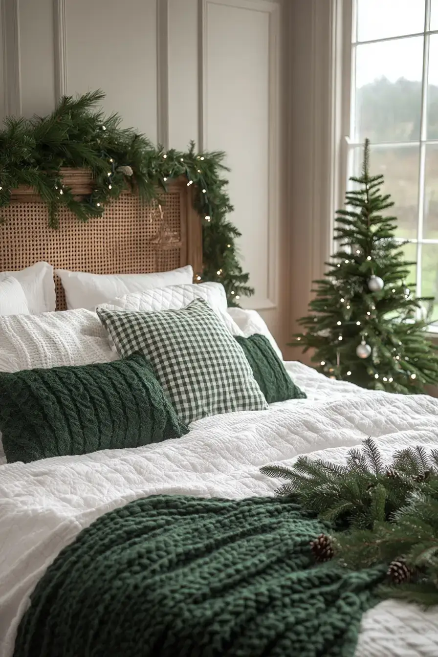 31 Christmas Bedroom Ideas That Feel Warm Without the Glitter Overload 10 christmas bedroom