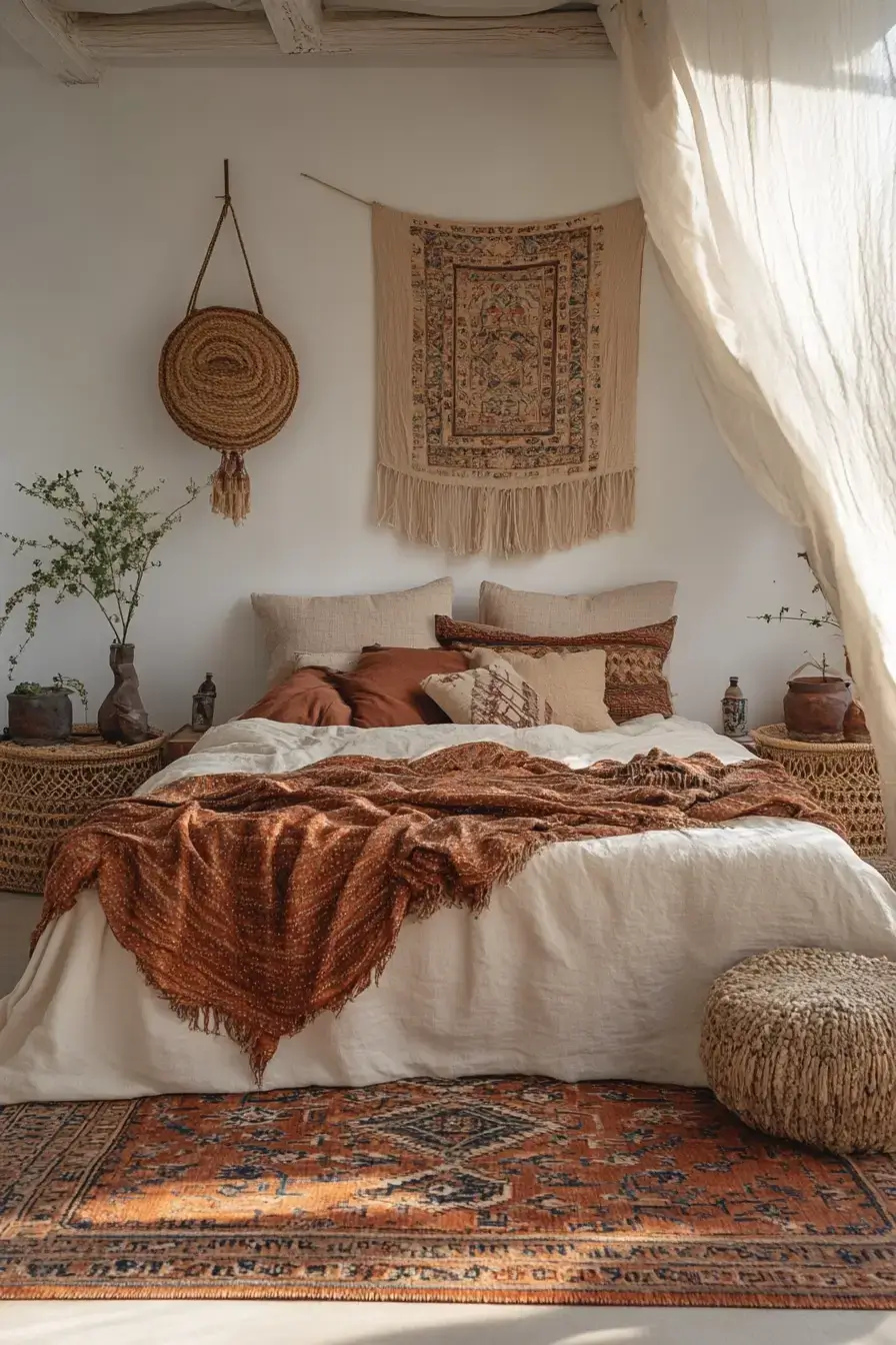 29 Afro Boho Bedroom Ideas That Turn Sleep Spaces Into Sanctuaries 10 afro boho bedroom