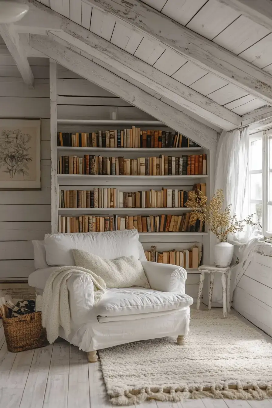 25 Cozy Home Library Corners That Make You Want to Stay Up Reading 10 cozy home library