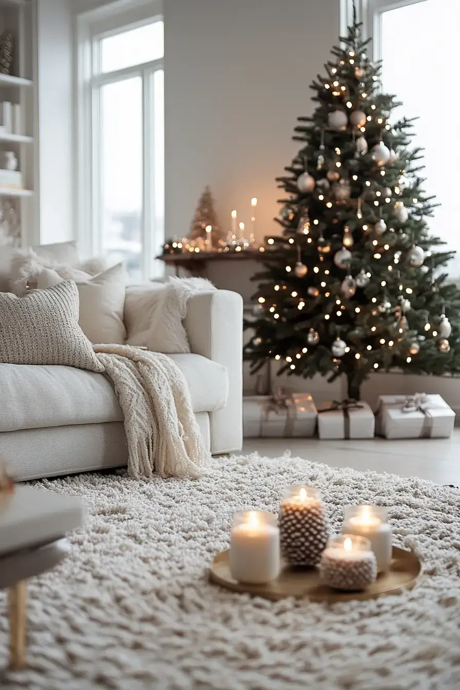 29 Christmas Living Room Setups That Feel Like a Real Holiday Evening 10 christmas living room