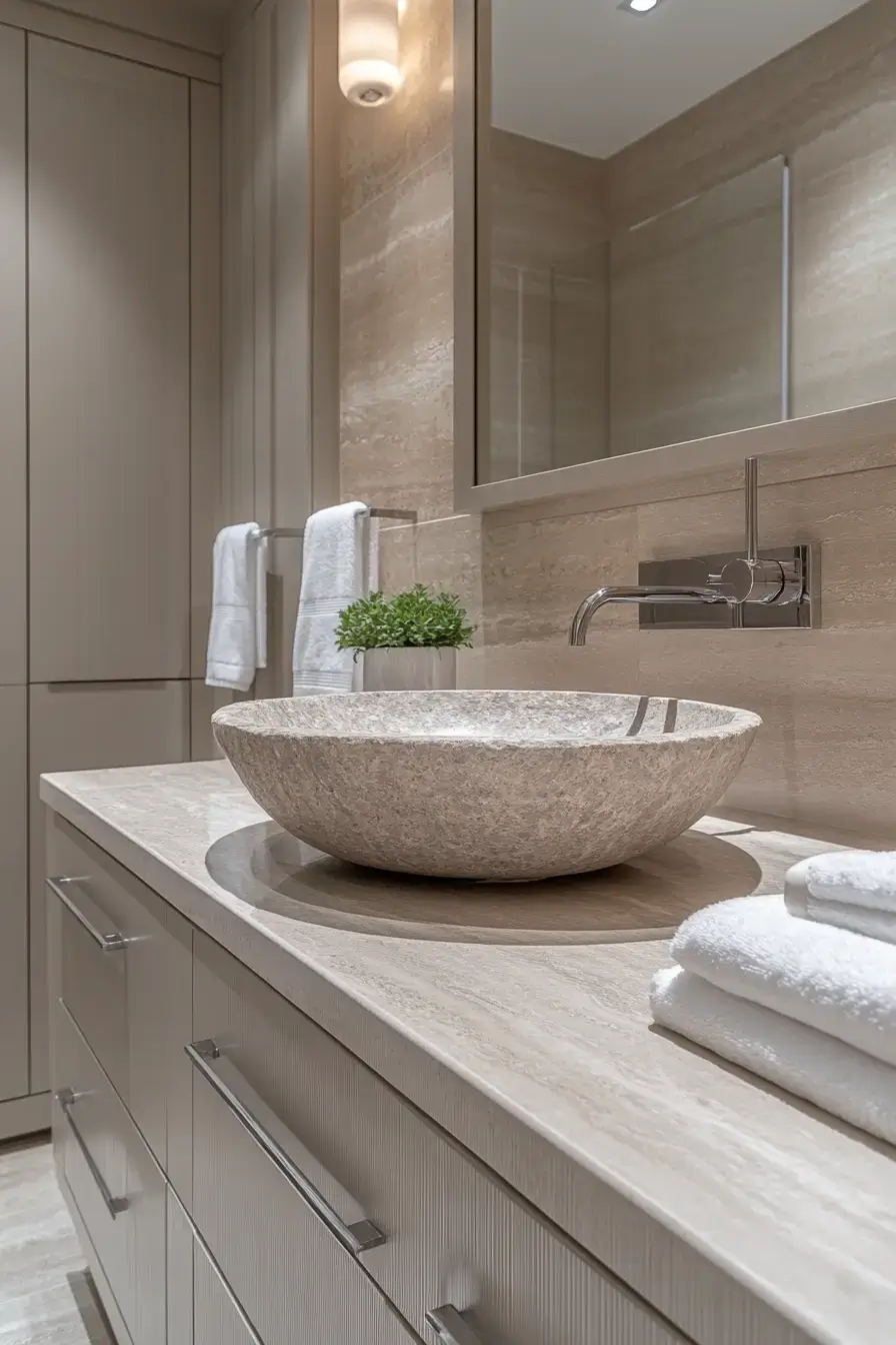 27 Beige Bathroom Looks That Stay Calm Even on Busy Mornings 10 beige bathroom ideas