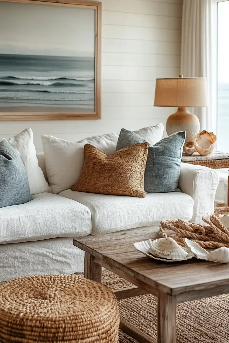 29 Coastal Casual Living Room Ideas Made for Easy Afternoons 10 coastal casual living room