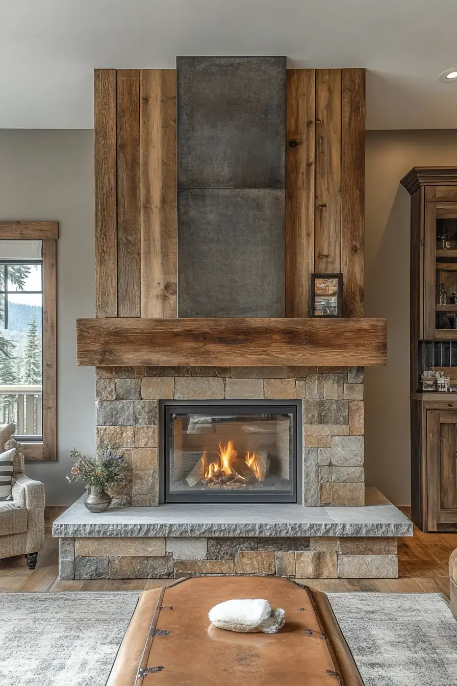 29 Rustic Farmhouse Fireplace Ideas That Pull the Room Together 10 rustic farmhouse fireplace