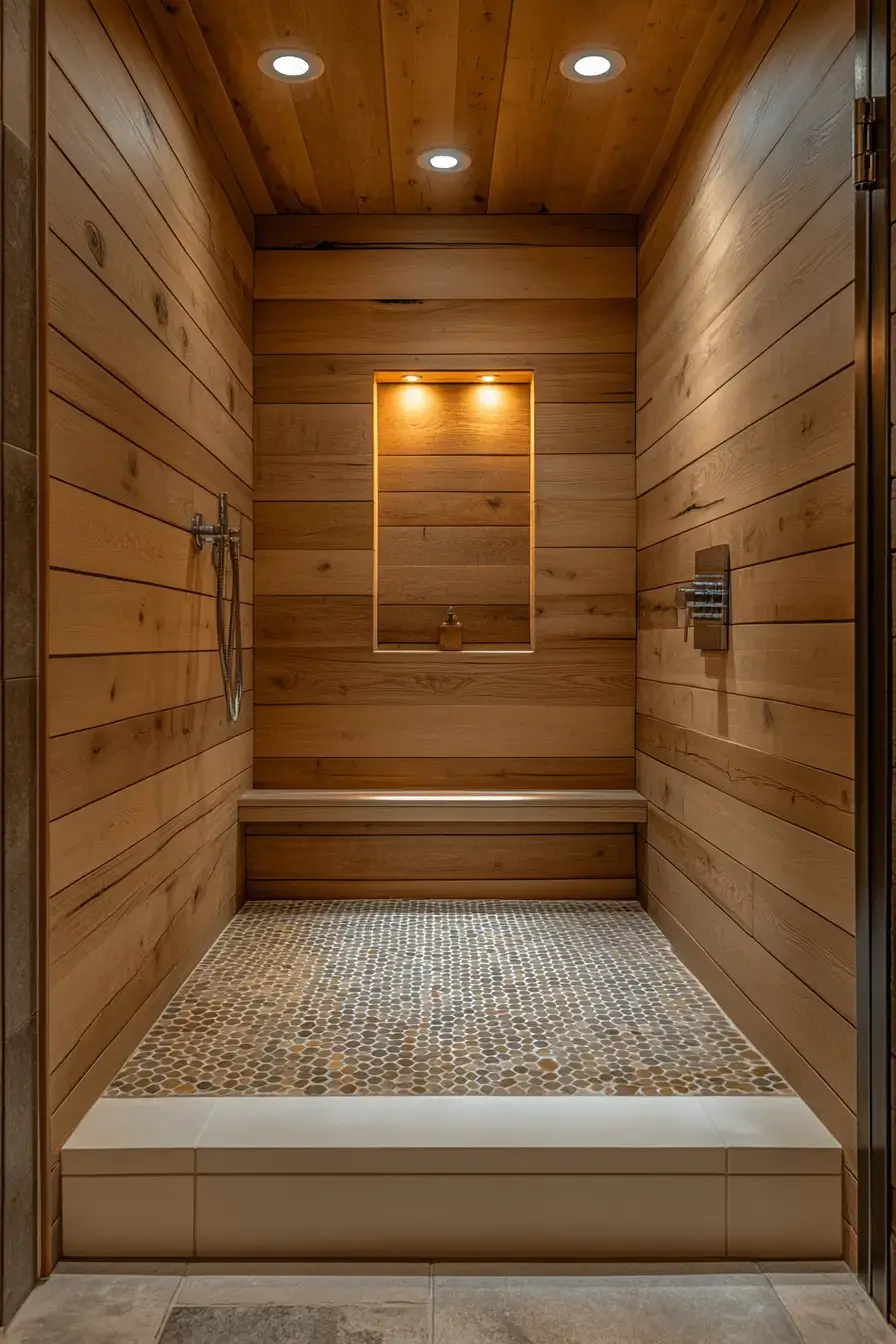 29 Rustic Walk In Shower Ideas That Feel Like a Lodge Retreat 11 rustic walk in shower ideas