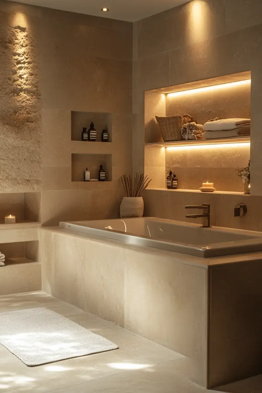 27 Beige Bathroom Looks That Stay Calm Even on Busy Mornings 11 beige bathroom ideas