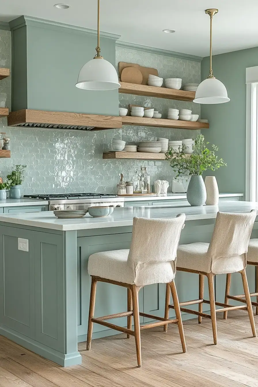 29 Modern Coastal Kitchen Ideas That Pair Marble With Driftwood 11 modern coastal kitchen