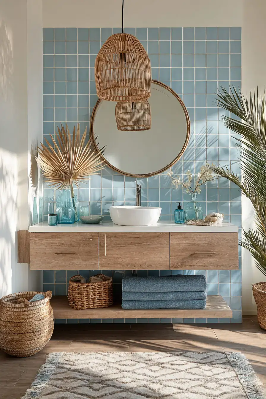 29 Modern Coastal Bathroom Ideas That Feel Spa-Calm 11 modern coastal bathroom