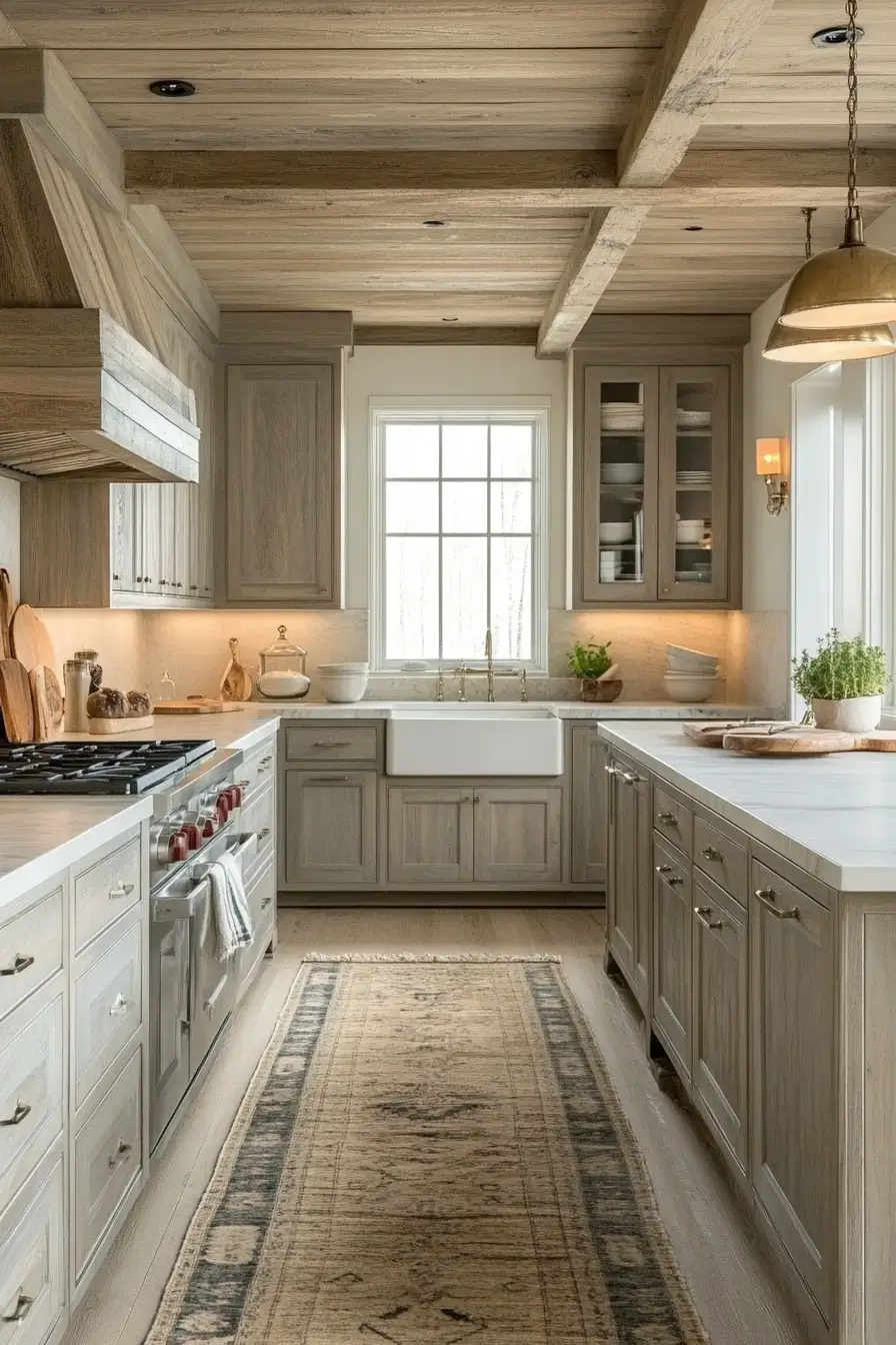 29 Rustic Kitchen Cabinets With the Kind of Grain You Can't Fake 11 rustic kitchen cabinets