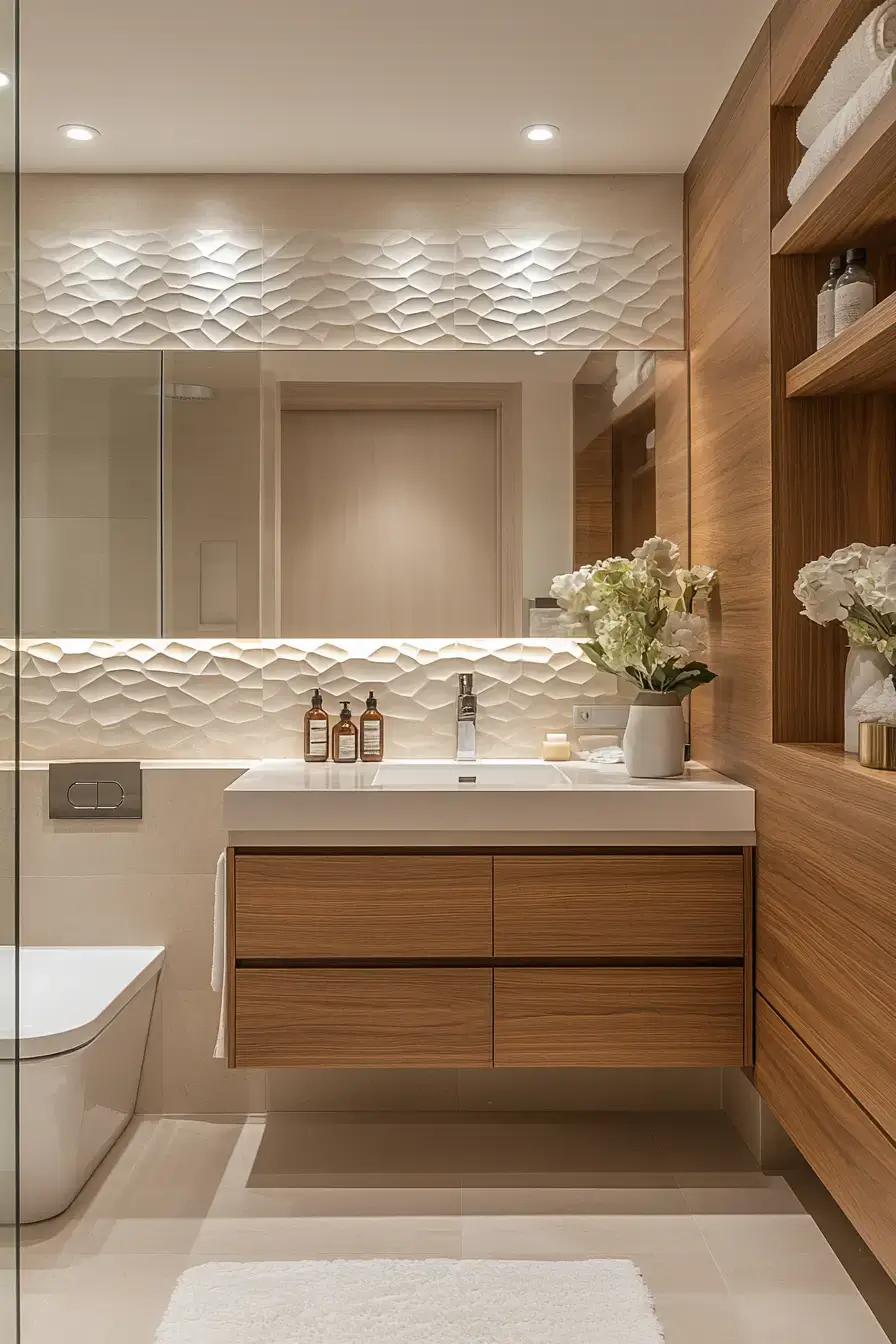 27 Beige Bathroom Looks That Stay Calm Even on Busy Mornings 12 beige bathroom ideas
