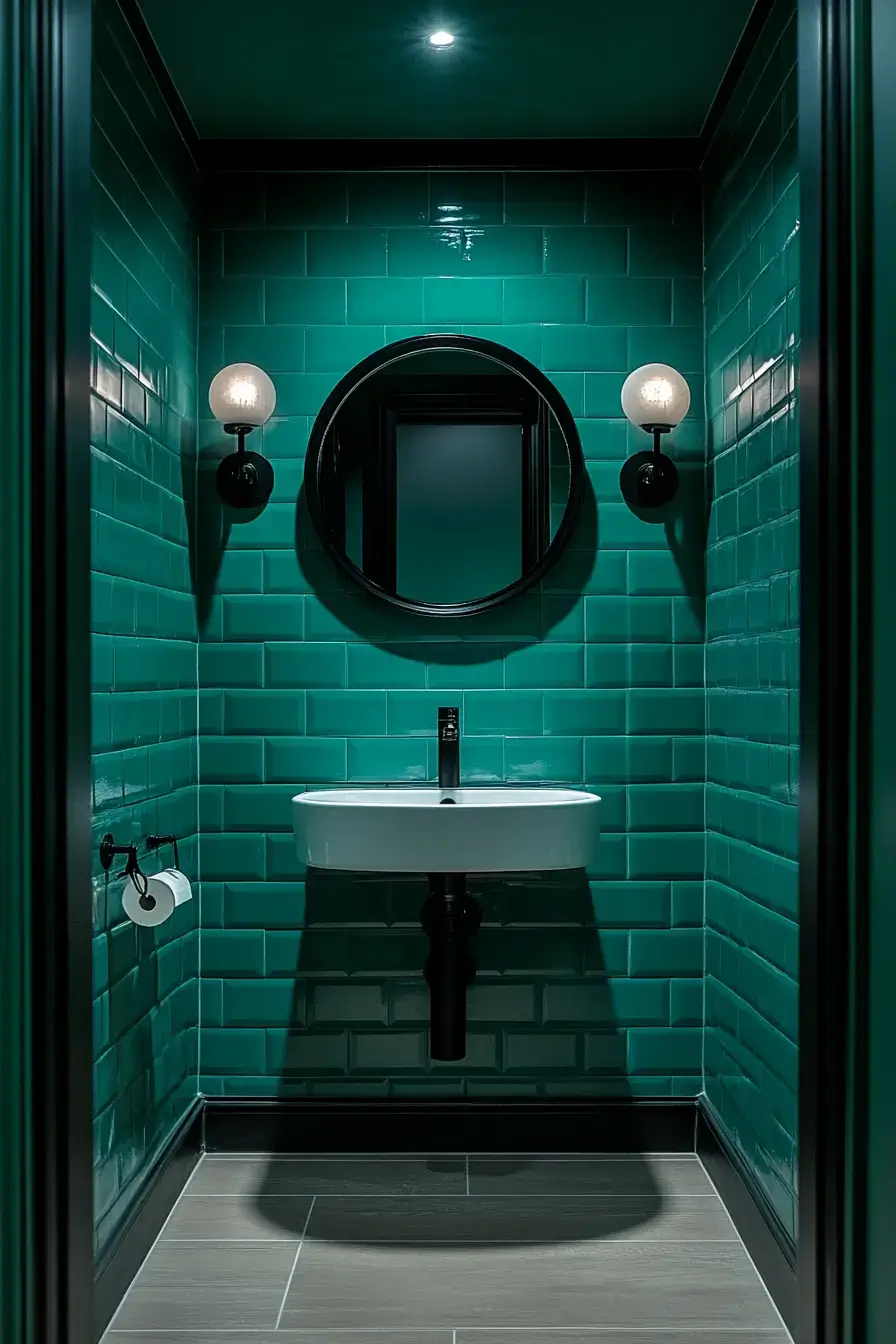 29 Emerald Green Bathroom Ideas That Make a Case for Deep Color 12 emerald green bathroom