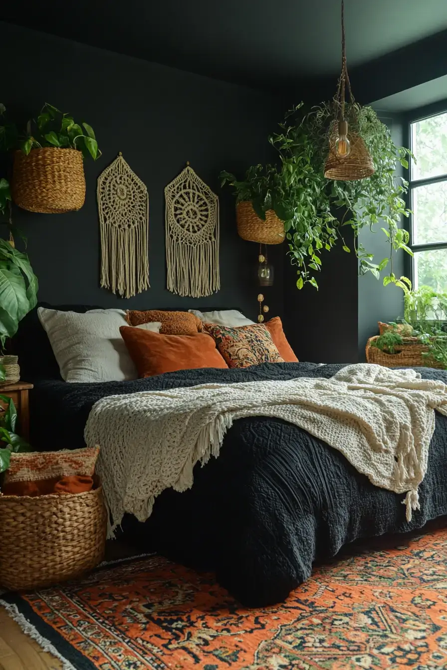 29 Black Themed Bedroom Ideas That Read Cozy, Not Cold 12 black themed bedroom