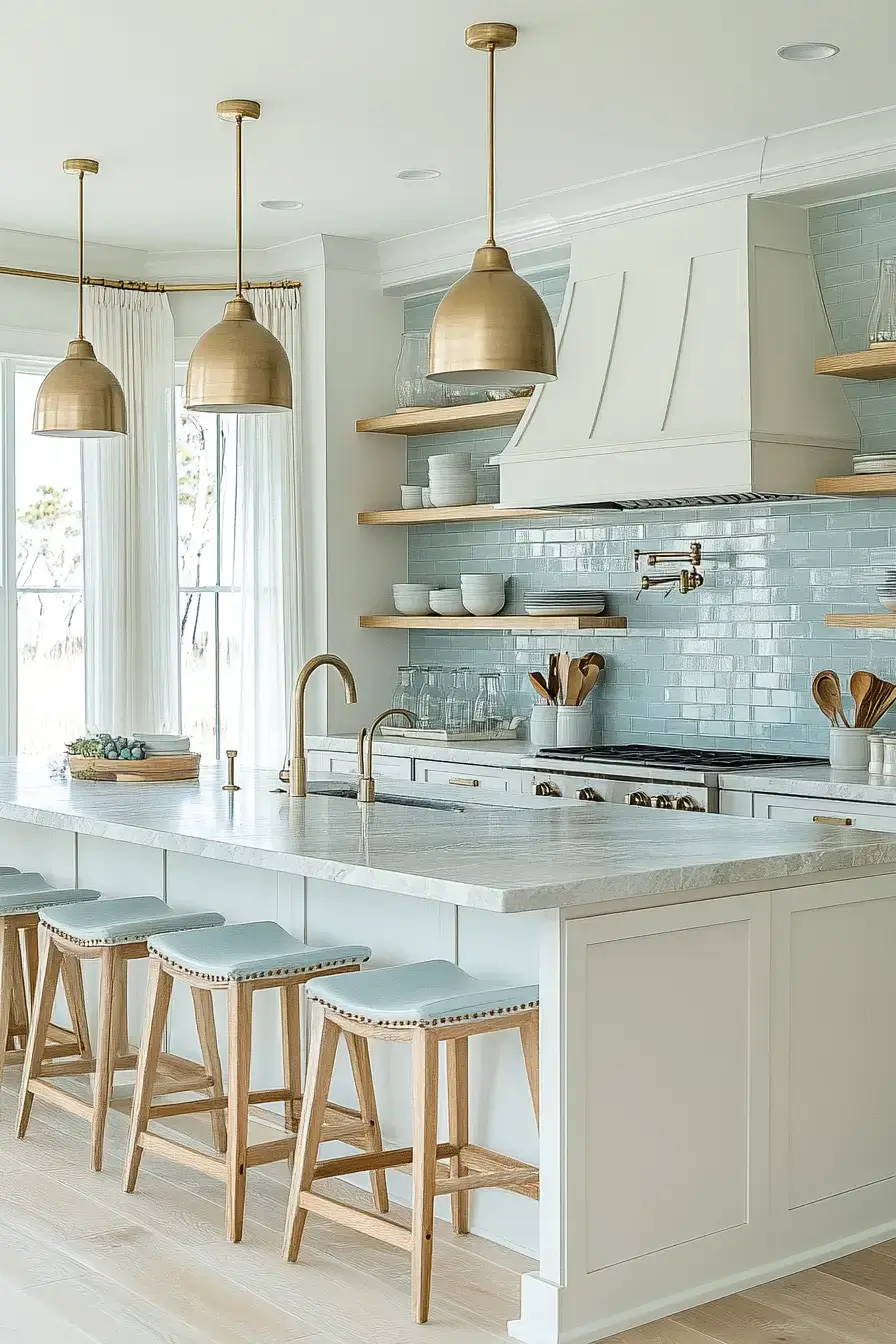 29 Coastal Kitchen Ideas That Carry the Shore Right to the Sink 12 coastal kitchen