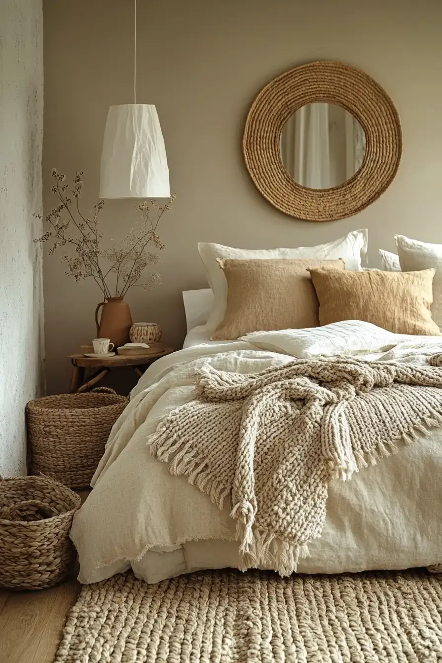 29 Minimalist Boho Bedroom Ideas That Balance Bare and Cozy 12 minimalist boho bedrooms