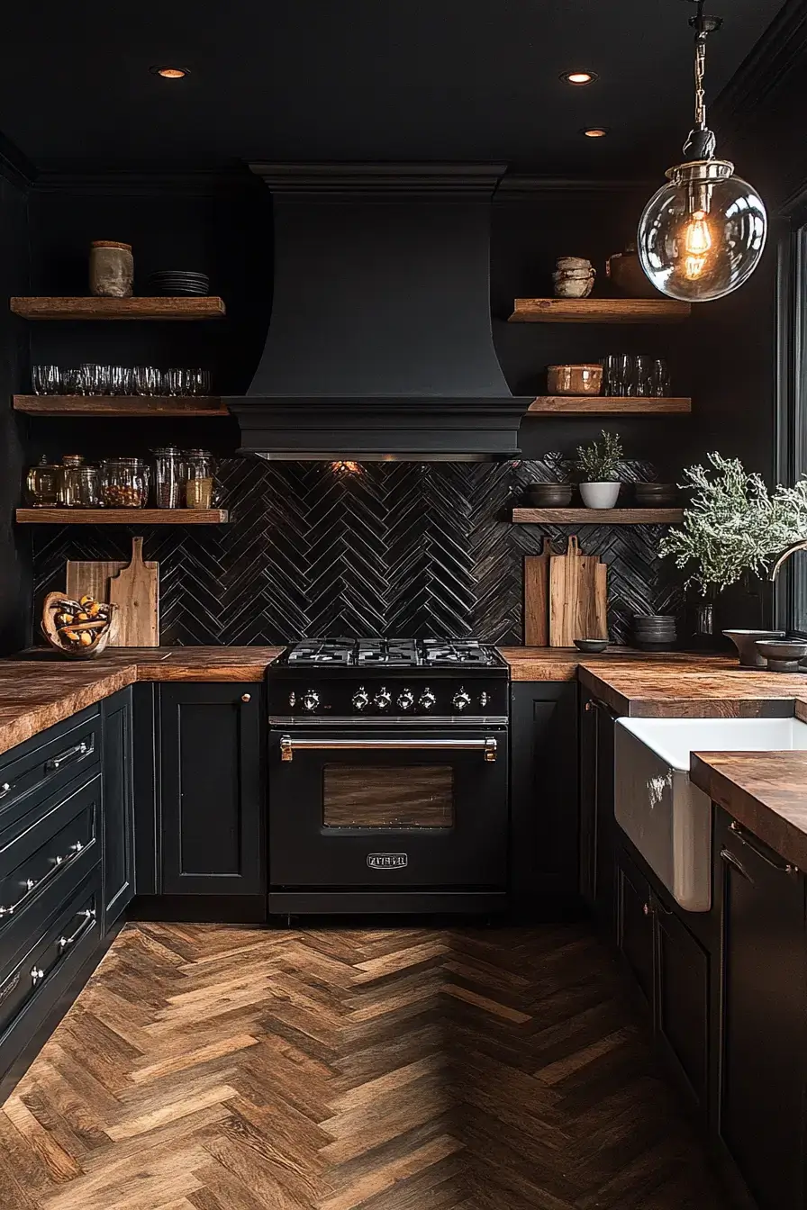 29 Dark Rustic Kitchen Ideas With Real Cabin Depth 12 dark rustic kitchen