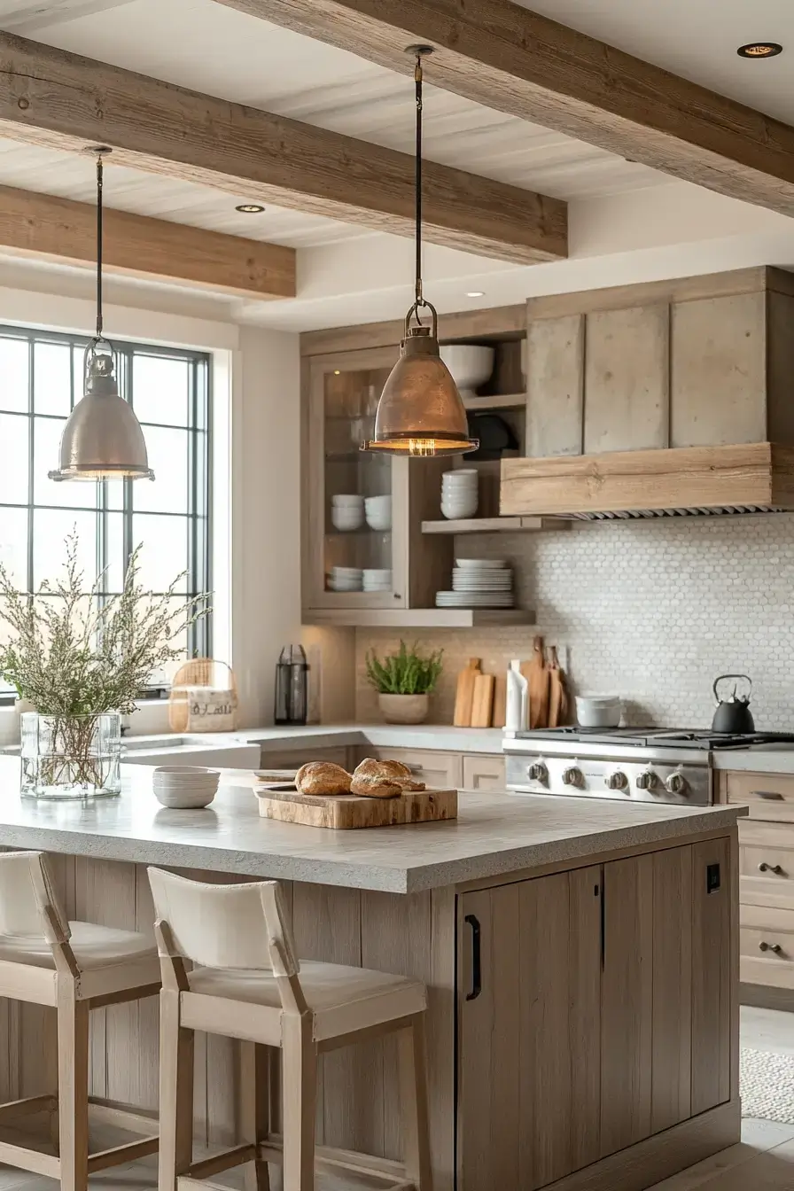 29 Rustic Kitchen Cabinets With the Kind of Grain You Can't Fake 12 rustic kitchen cabinets