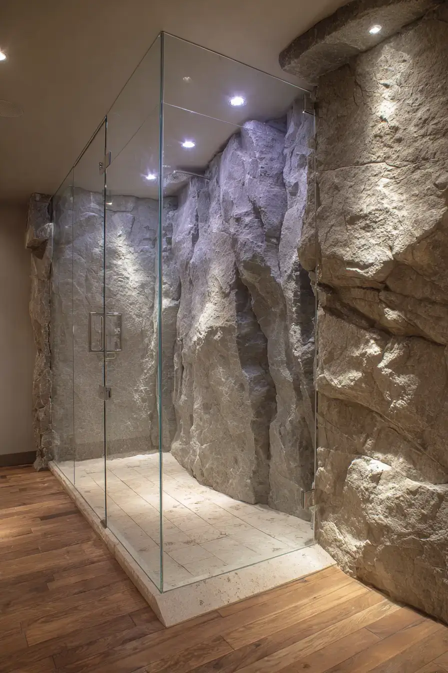 29 Rustic Walk In Shower Ideas That Feel Like a Lodge Retreat 12 rustic walk in shower ideas