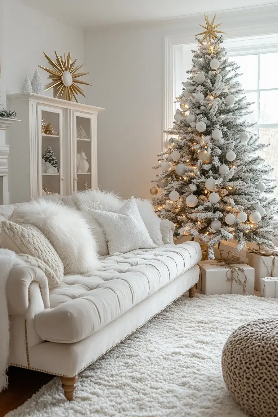 29 Christmas Living Room Setups That Feel Like a Real Holiday Evening 12 christmas living room