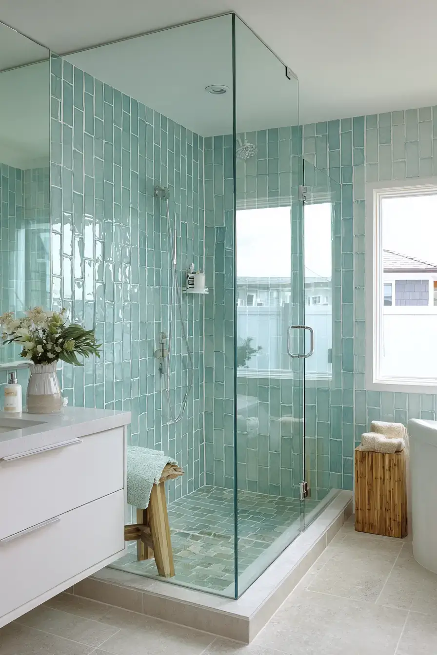29 Modern Coastal Bathroom Ideas That Feel Spa-Calm 13 modern coastal bathroom