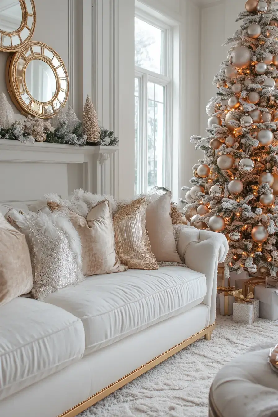 29 Christmas Living Room Setups That Feel Like a Real Holiday Evening 13 christmas living room