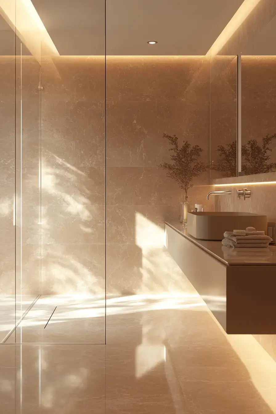 27 Beige Bathroom Looks That Stay Calm Even on Busy Mornings 13 beige bathroom ideas