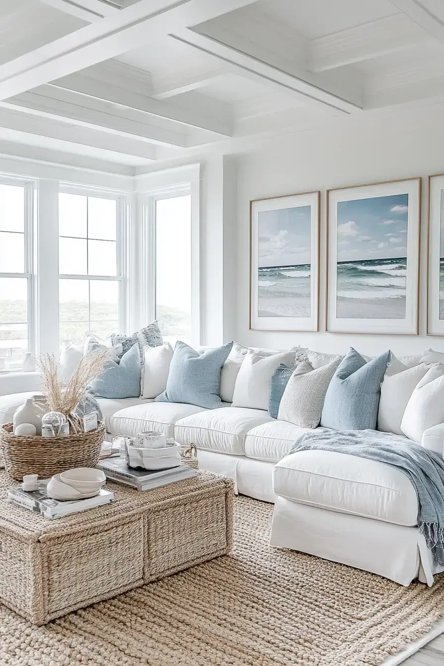 29 Coastal Casual Living Room Ideas Made for Easy Afternoons 13 coastal casual living room