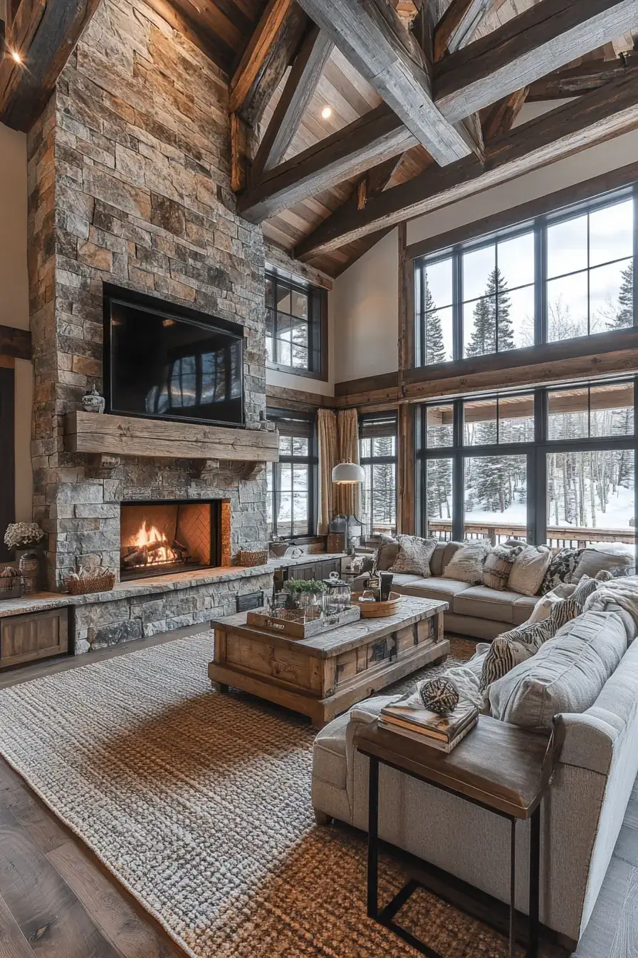 29 Rustic Living Room Decor Ideas With Honest, Worn-In Warmth 13 rustic living room decor