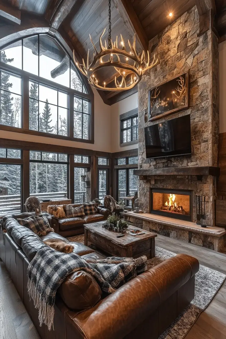 29 Rustic Living Room Decor Ideas With Honest, Worn-In Warmth 14 rustic living room decor