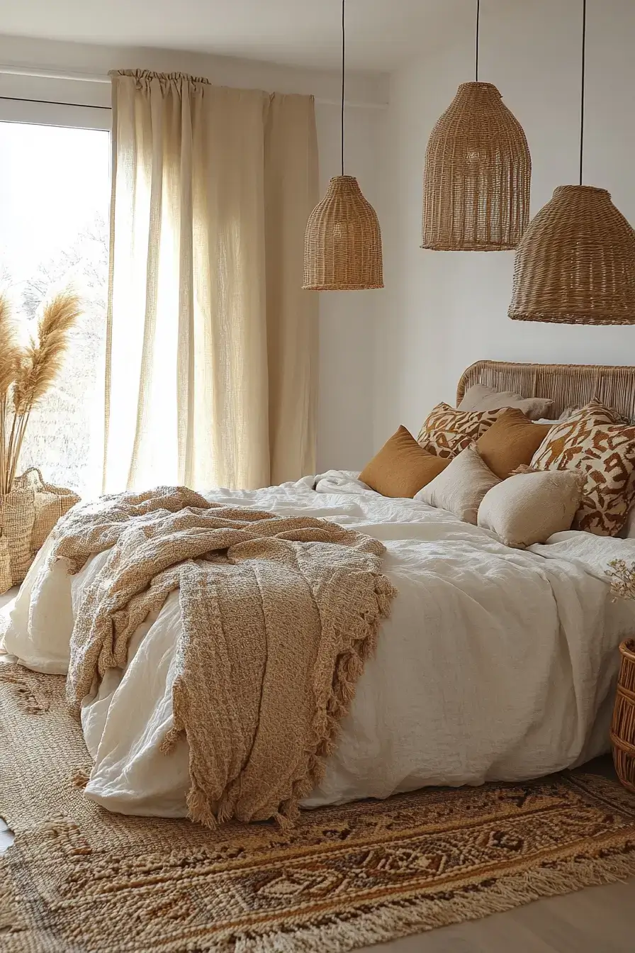 29 Afro Boho Bedroom Ideas That Turn Sleep Spaces Into Sanctuaries 14 afro boho bedroom