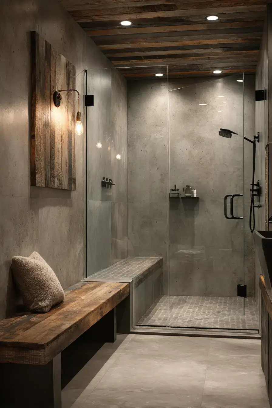 29 Rustic Walk In Shower Ideas That Feel Like a Lodge Retreat 14 rustic walk in shower ideas