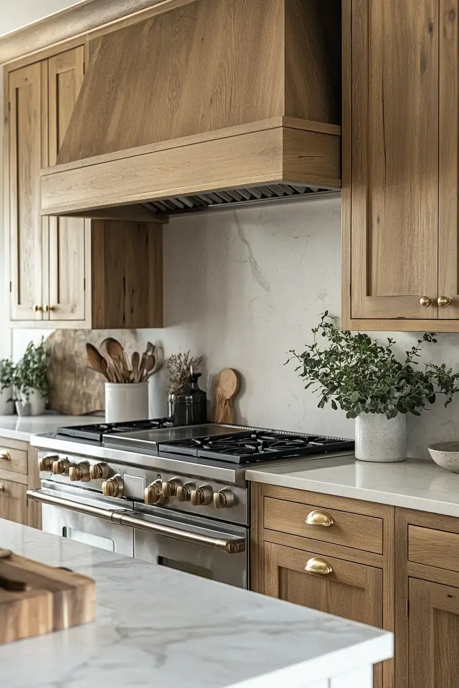 29 Rustic Kitchen Cabinets With the Kind of Grain You Can't Fake 14 rustic kitchen cabinets