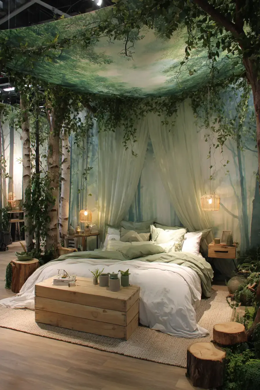 29 Forest Themed Bedroom Ideas That Bring the Woods Indoors 14 forest themed bedroom