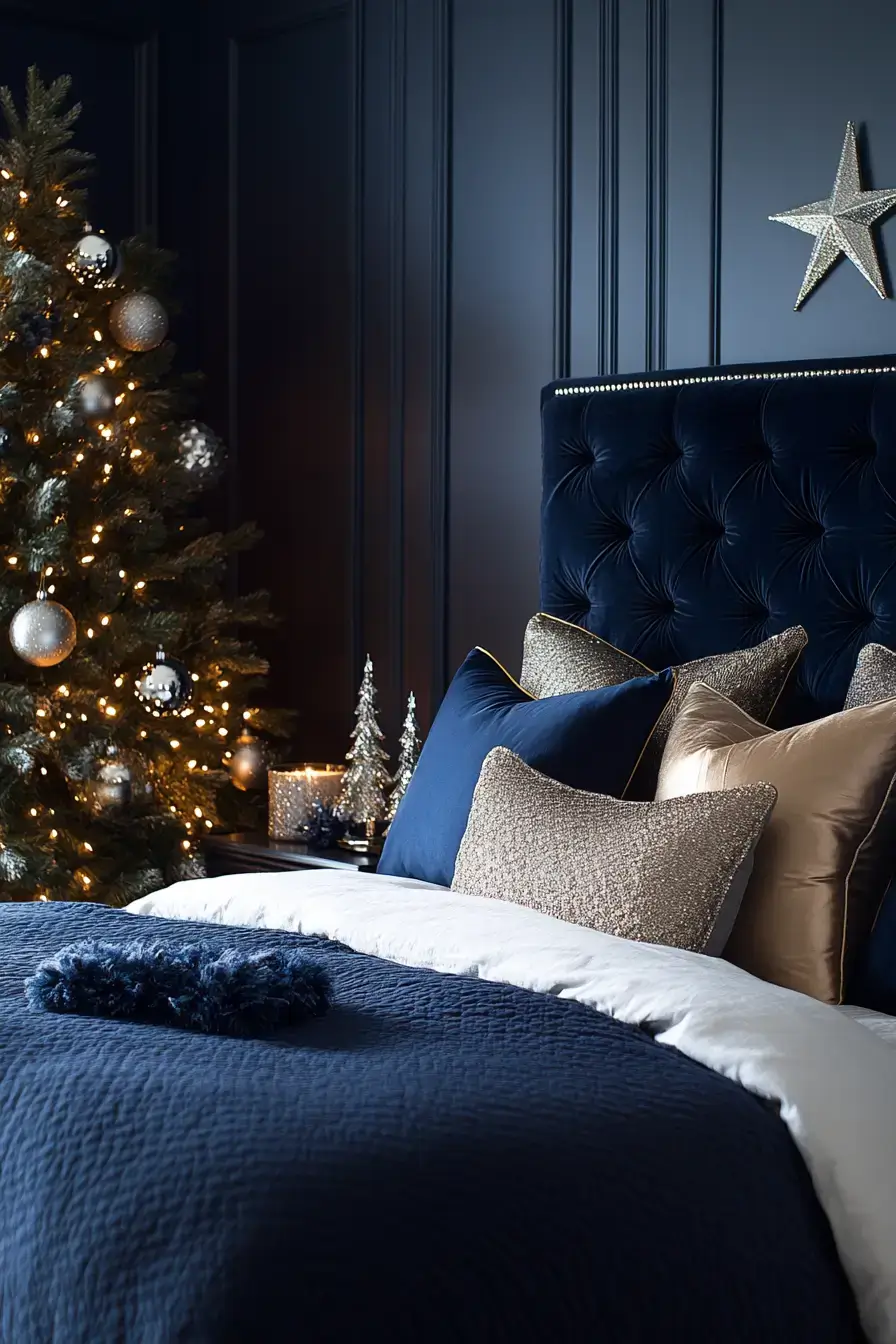 31 Christmas Bedroom Ideas That Feel Warm Without the Glitter Overload 14 christmas bedroom