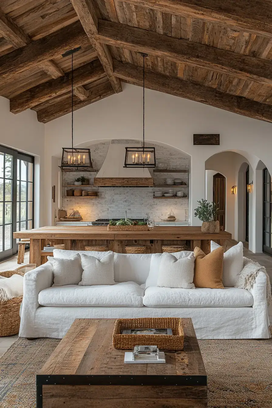 29 Rustic Farmhouse Living Room Ideas Built for Everyday Life 14 rustic farmhouse living room