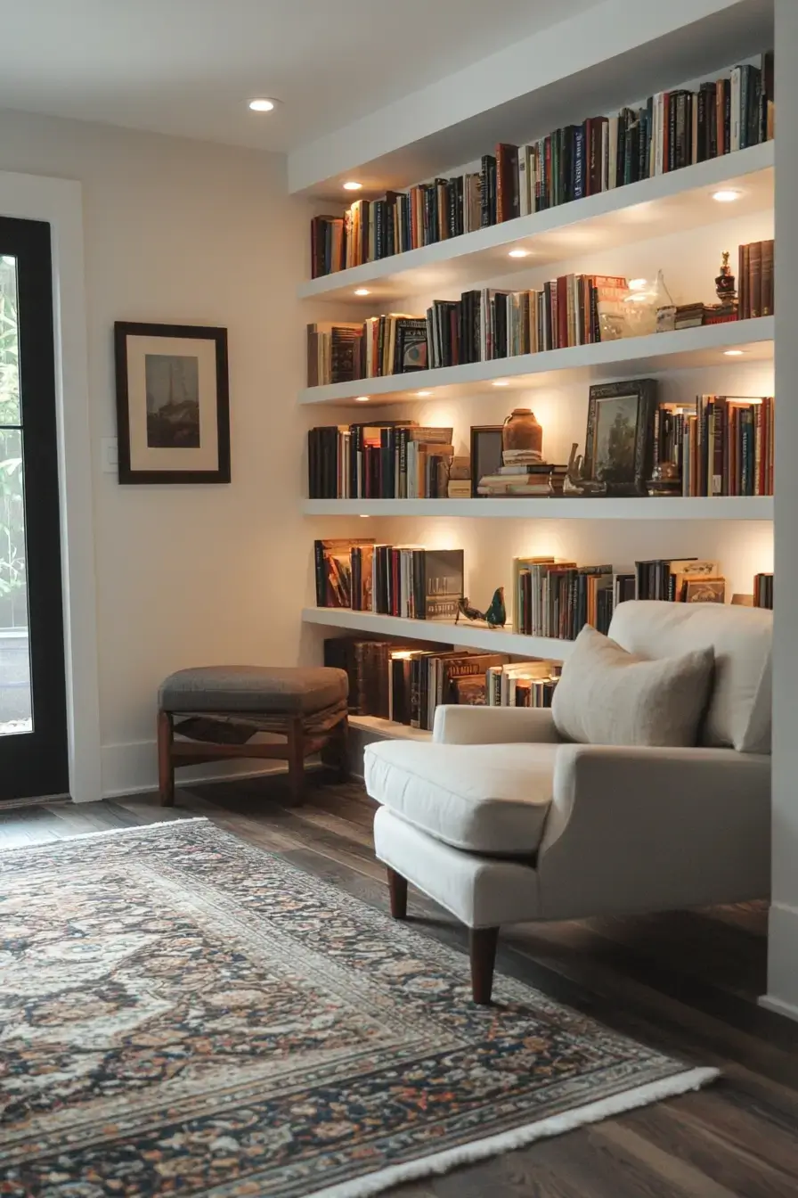 25 Cozy Home Library Corners That Make You Want to Stay Up Reading 14 cozy home library