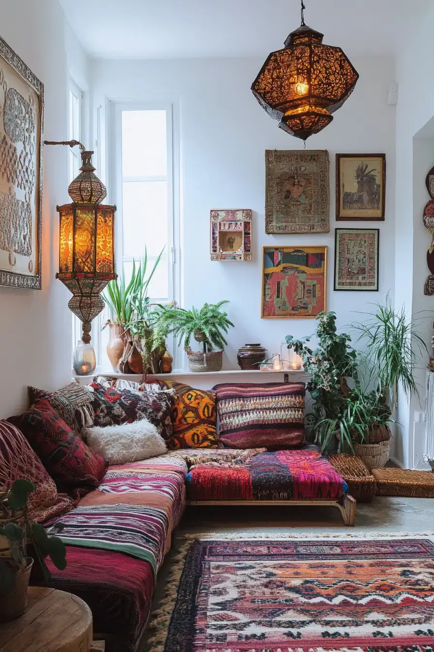 29 Afro Boho Living Room Ideas That Feel Lived-In, Not Staged 15 afro boho living room