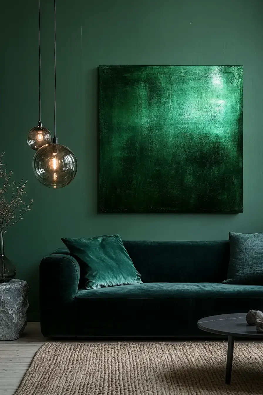 29 Emerald Green Living Room Ideas With Real Staying Power 15 emerald green living room
