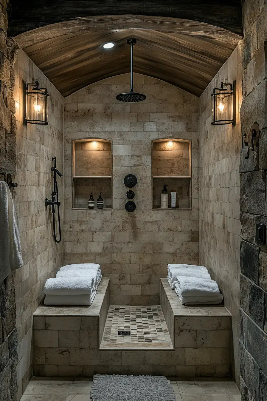 29 Rustic Walk In Shower Ideas That Feel Like a Lodge Retreat 15 rustic walk in shower ideas