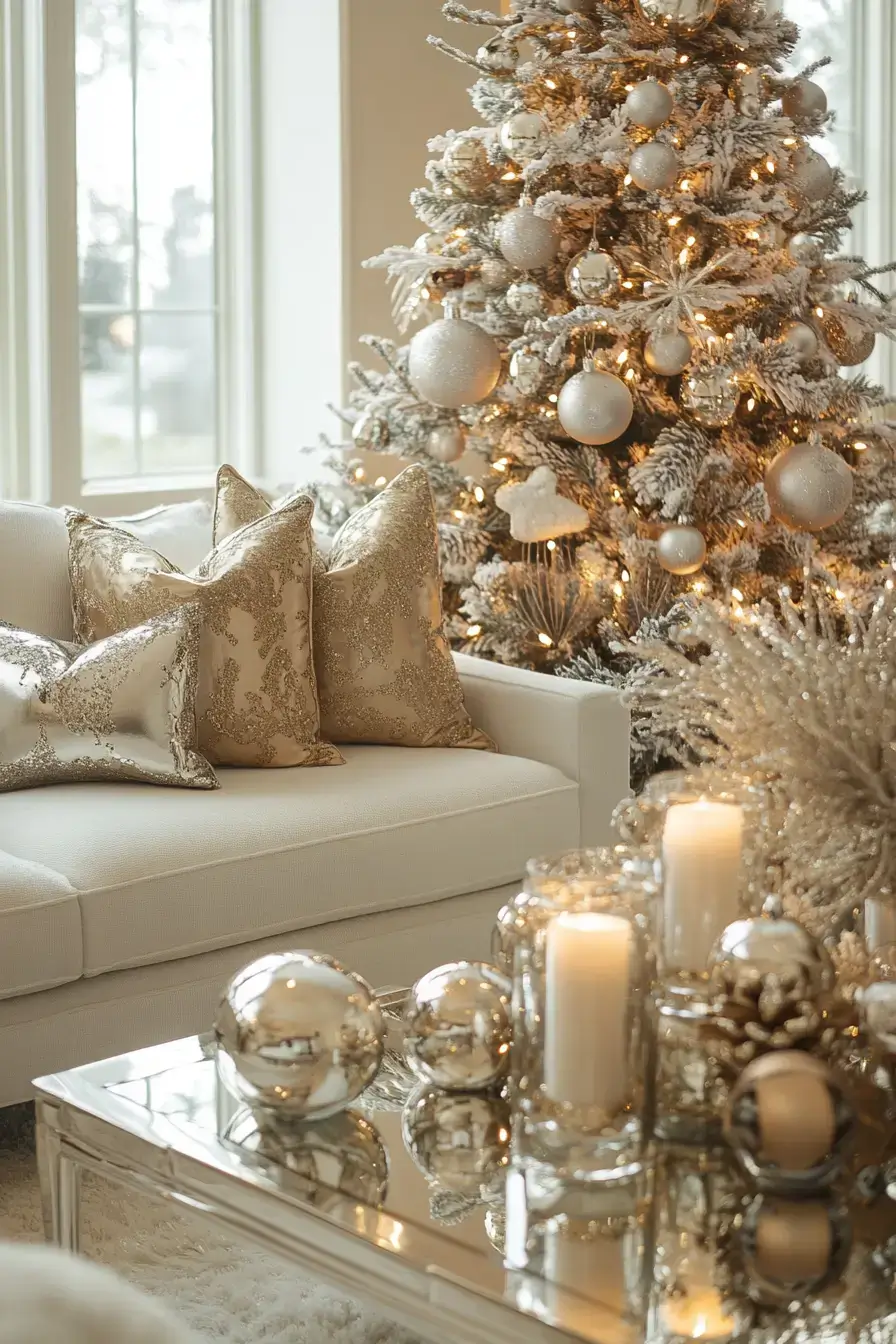 29 Christmas Living Room Setups That Feel Like a Real Holiday Evening 15 christmas living room