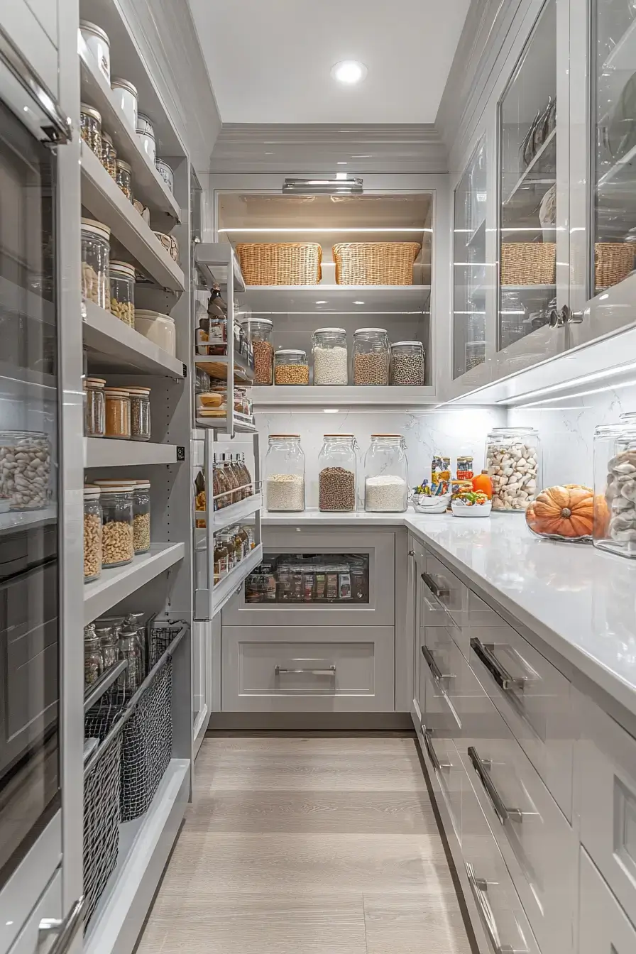 27 Kitchen Pantry Designs Built Around Real Grocery Habits 15 kitchen pantry design