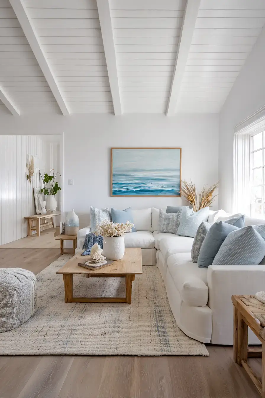 29 Modern Coastal Living Room Ideas With a Clean, Breezy Edge 15 modern coastal living room