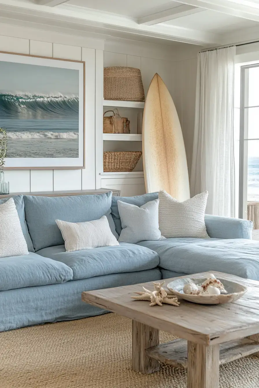 29 Coastal Casual Living Room Ideas Made for Easy Afternoons 15 coastal casual living room