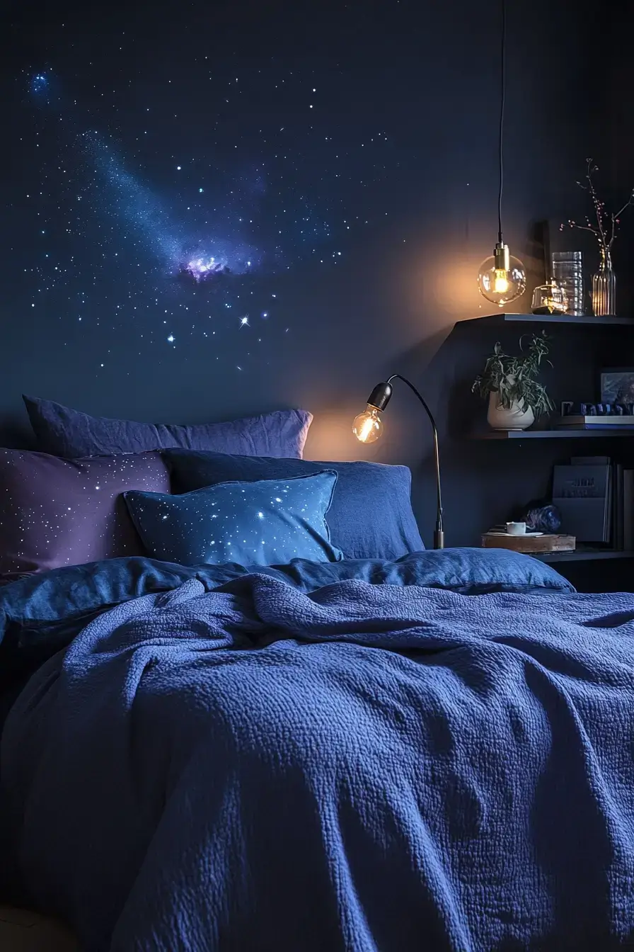 29 Space Themed Bedroom Ideas That Feel Like a Quiet Orbit 16 space themed bedroom