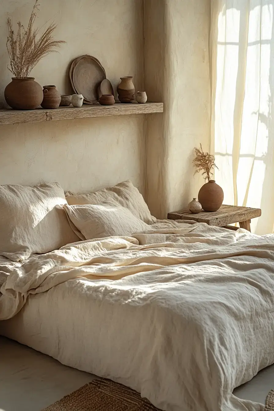 29 Minimalist Boho Bedroom Ideas That Balance Bare and Cozy 16 minimalist boho bedrooms