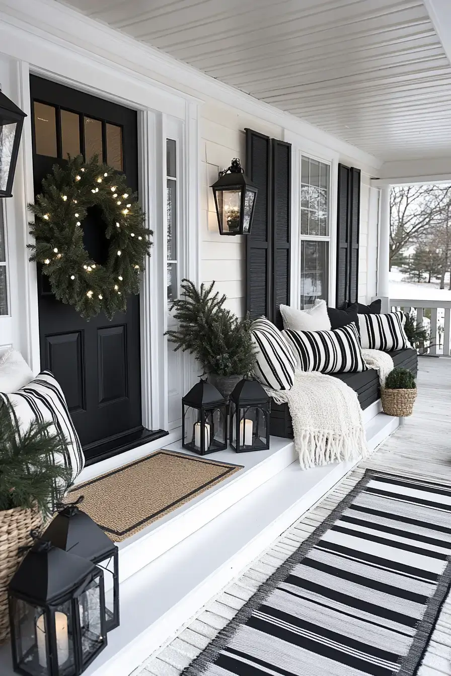 23 Front Porch Christmas Decor Looks That Last Through January 16 front porch christmas decor