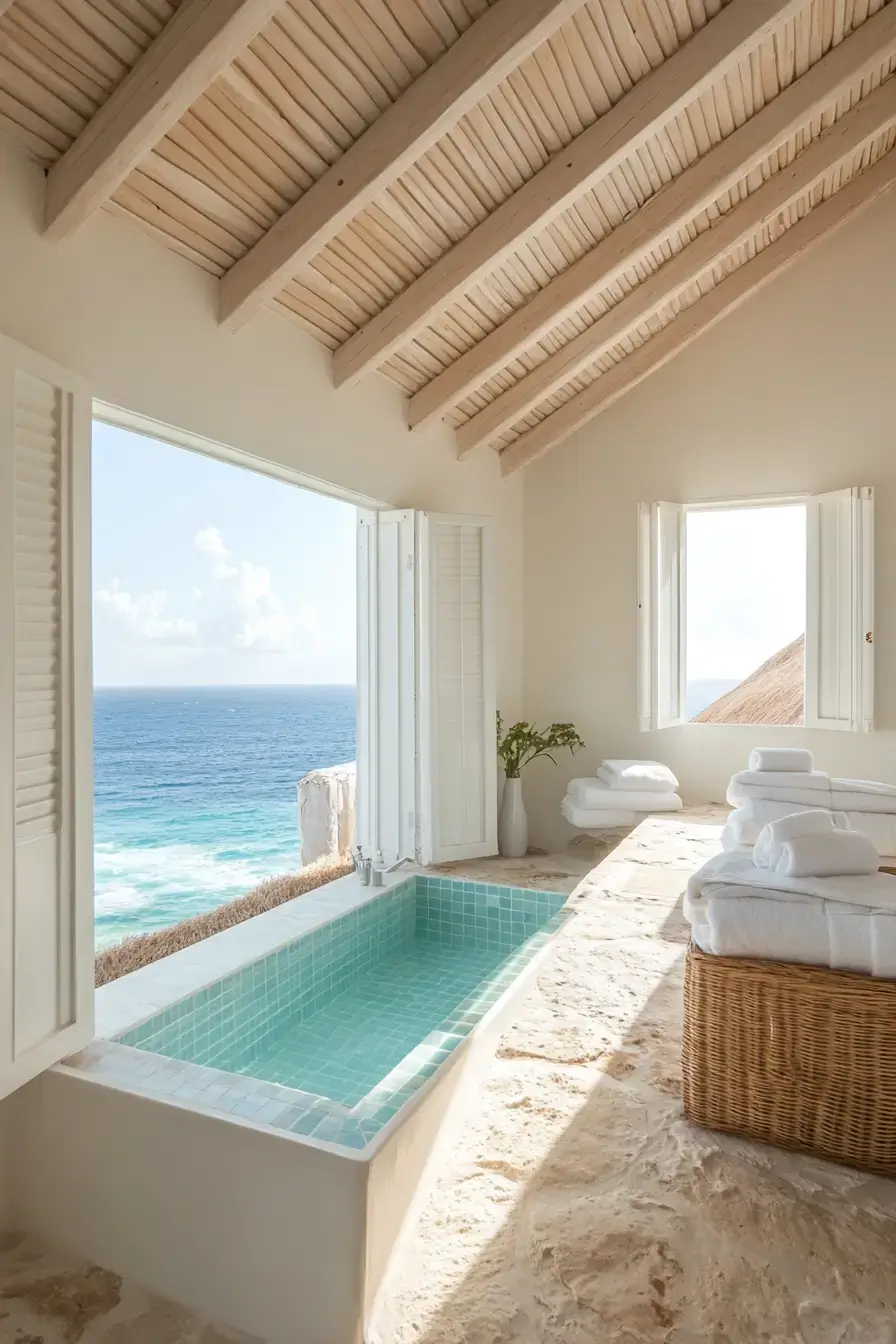 29 Modern Coastal Bathroom Ideas That Feel Spa-Calm 16 modern coastal bathroom